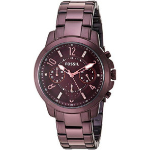 Watch strap Fossil ES4136 Stainless steel Purple 18mm
